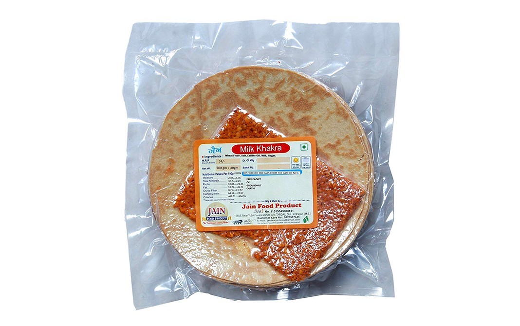 Jain Milk Khakra    Pack  240 grams